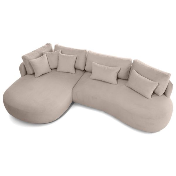 Coltar fix cu forma L stanga bej Jacobs Mini