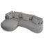 Coltar fix L stanga gri Jacobs Round