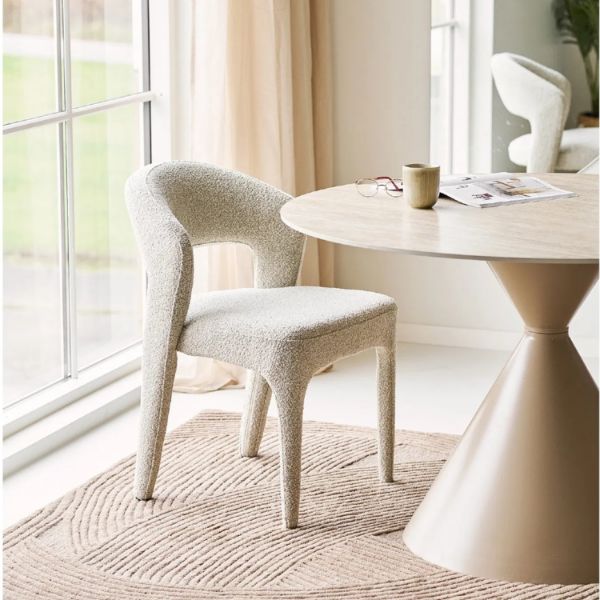 Masa dining rotunda 120 cm sand Annecy