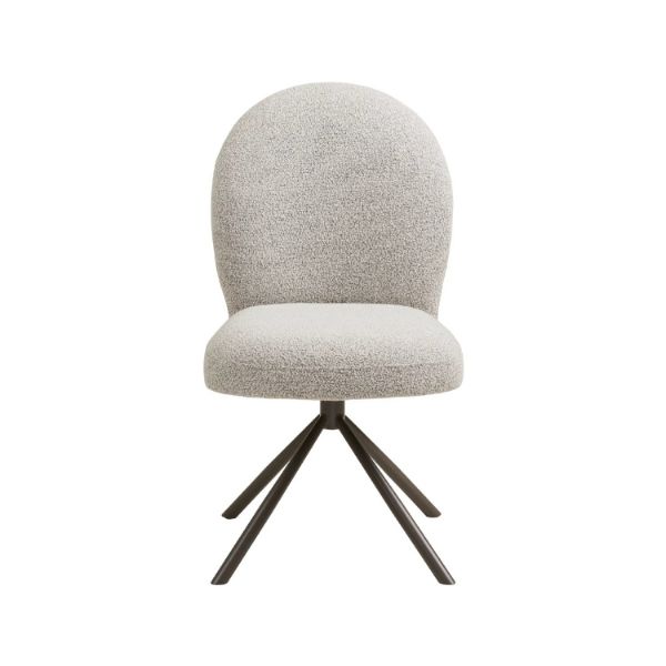 Scaun tapitat rotativ sand/gri inchis Lana