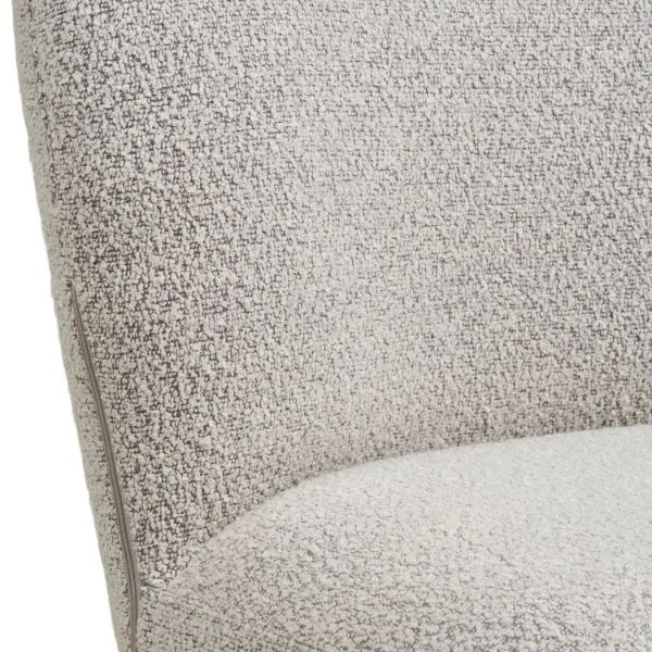 Scaun tapitat rotativ sand/gri inchis Lana