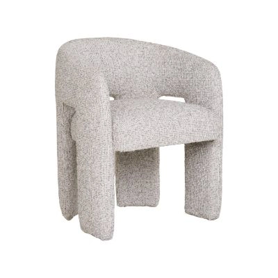 Scaun tapitat cu brate gri Monroe