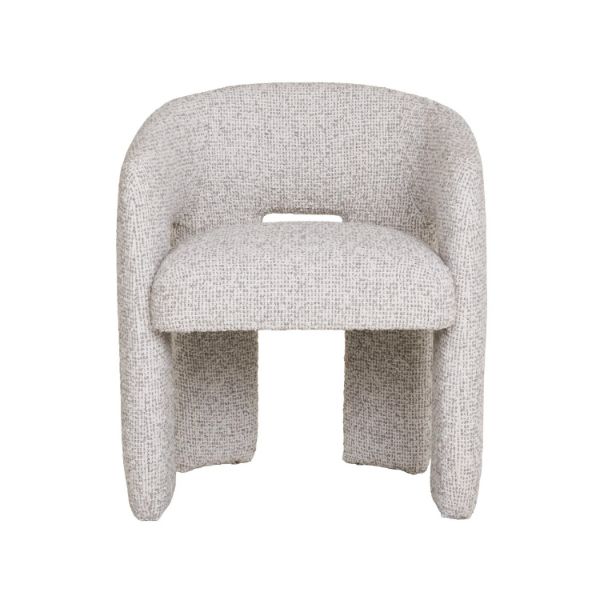 Scaun tapitat cu brate gri Monroe