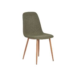 Scaun tapitat verde olive/natur Stockholm