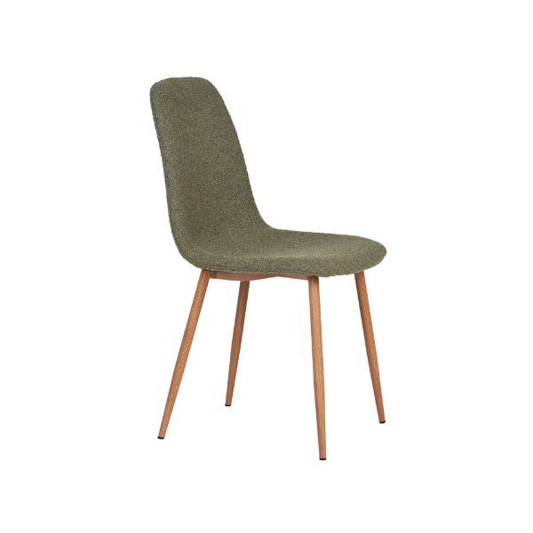 Scaun tapitat verde olive/natur Stockholm