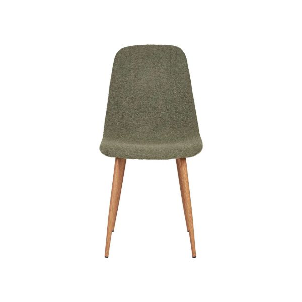 Scaun tapitat verde olive/natur Stockholm