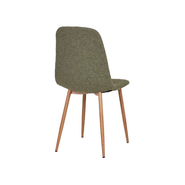 Scaun tapitat verde olive/natur Stockholm