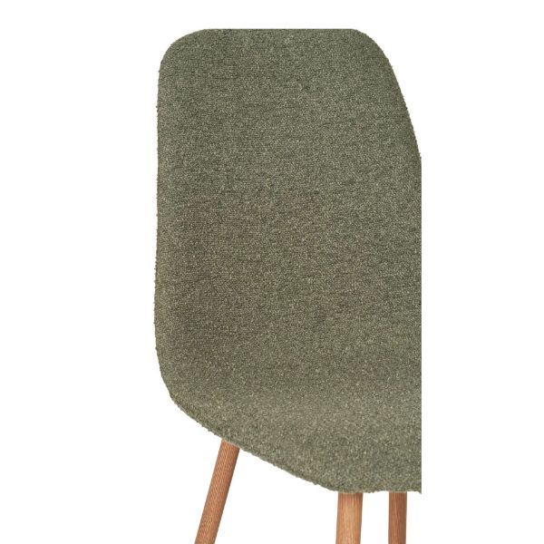 Scaun tapitat verde olive/natur Stockholm