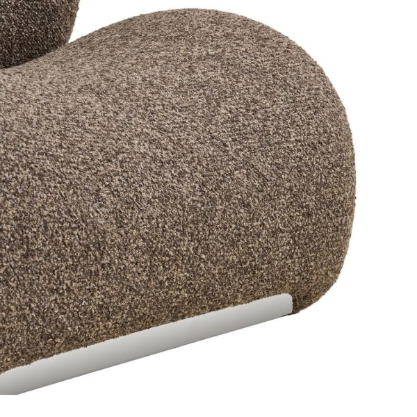 Fotoliu tapitat maro Sofia