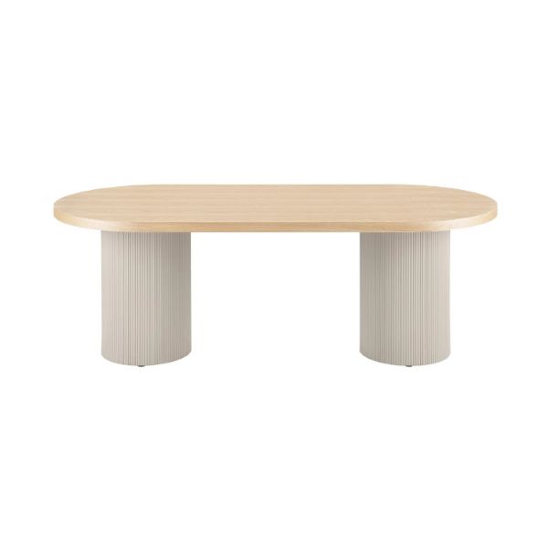 Masa dining fixa 220 cm bej casmir/natur Solva