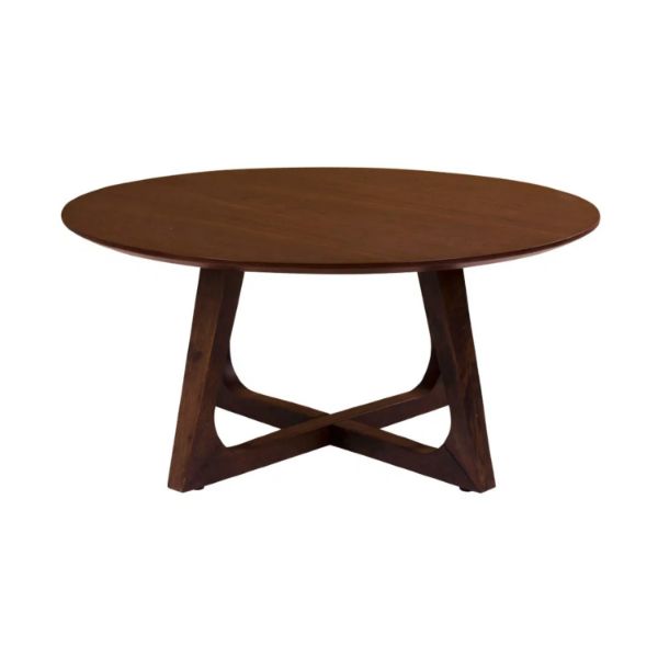 Masa de cafea rotundă nuc Hazel