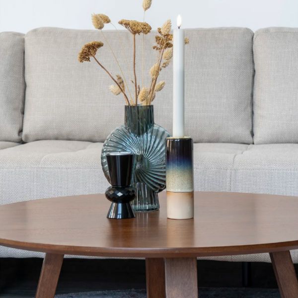 Masa de cafea rotundă nuc Hazel