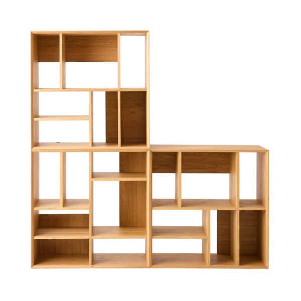 Biblioteca 3 module stejar natur Albane