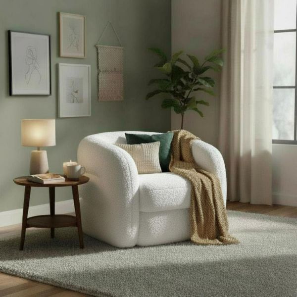 	Fotoliu rotativ alb/negru Duffy