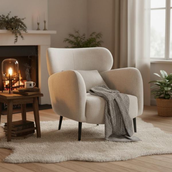 	Fotoliu tapitat cappuccino Bueno