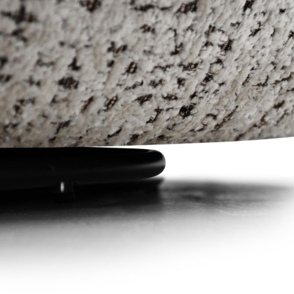 Fotoliu tapitat rotativ crem Lumi