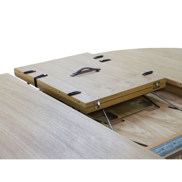 Masa rotunda extensibila 130/180 cm stejar Rond