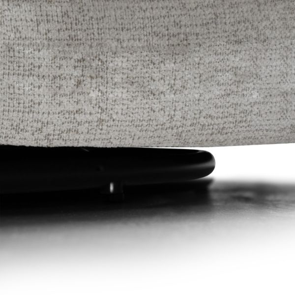 Fotoliu tapitat rotativ maro Moa