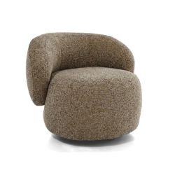 	Fotoliu tapitat rotativ maro Moa