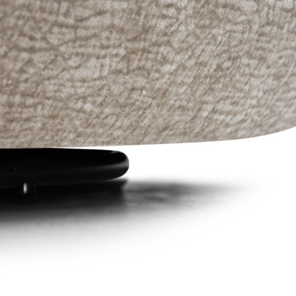 Fotoliu tapitat rotativ crem Nela