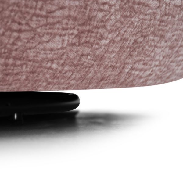 	Fotoliu tapitat rotativ roz Nela