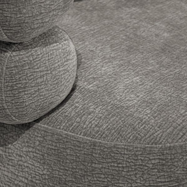 Fotoliu tapitat rotativ gri Nela