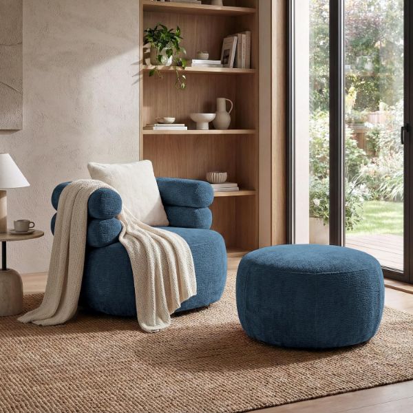 taburet tapitat rotund