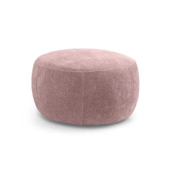 Taburet tapitat rotund roz Nela