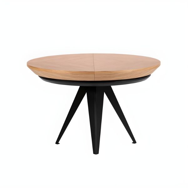 	Masa dining extensibila 120/220 cm stejar/negru Oliver