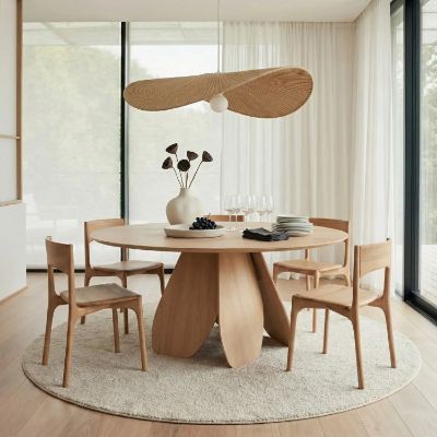 Masa rotunda fixa 150 cm stejar Lalea