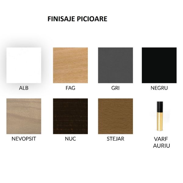 Scaun tapitat cu brate cappuccino/negru Goda Plus