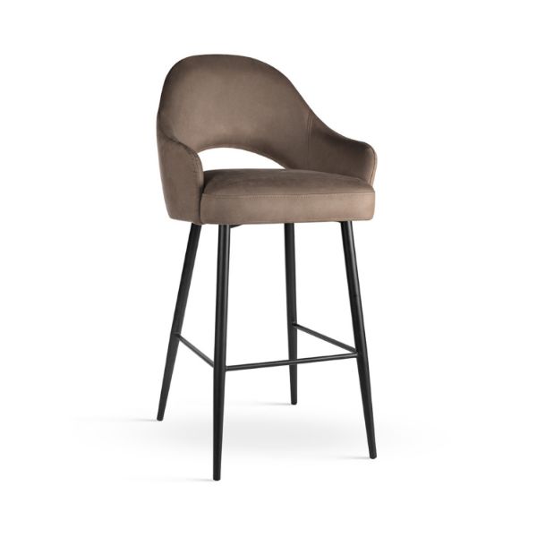 Scaun bar taupe/negru Goda Supreme M