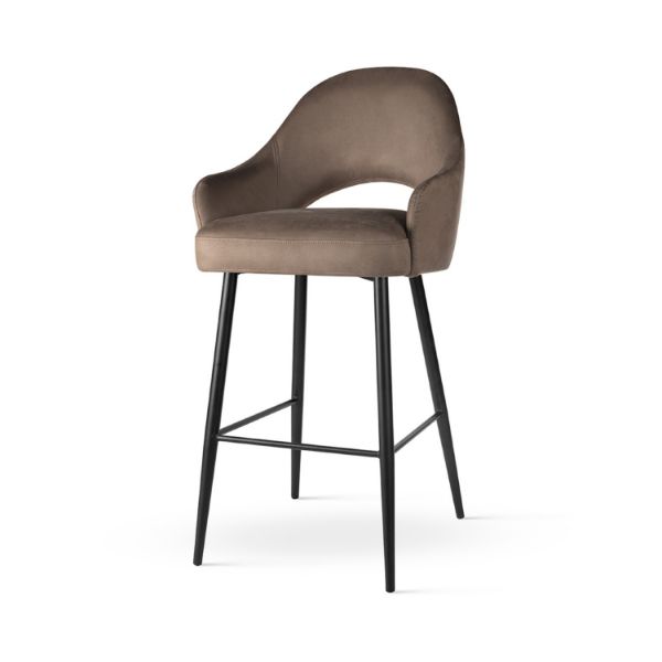 Scaun bar taupe/negru Goda Supreme M