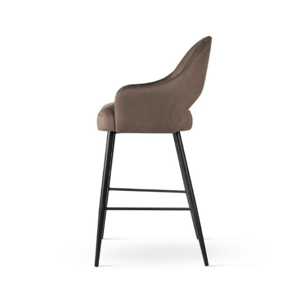 Scaun bar taupe/negru Goda Supreme M