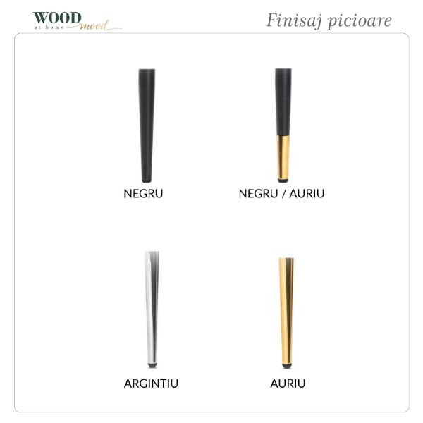 Scaun bar taupe/negru Goda Supreme L