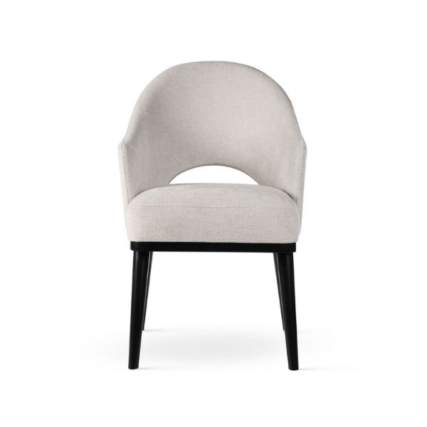 	Scaun tapitat cu brate bej/negru Goda Pro Supreme