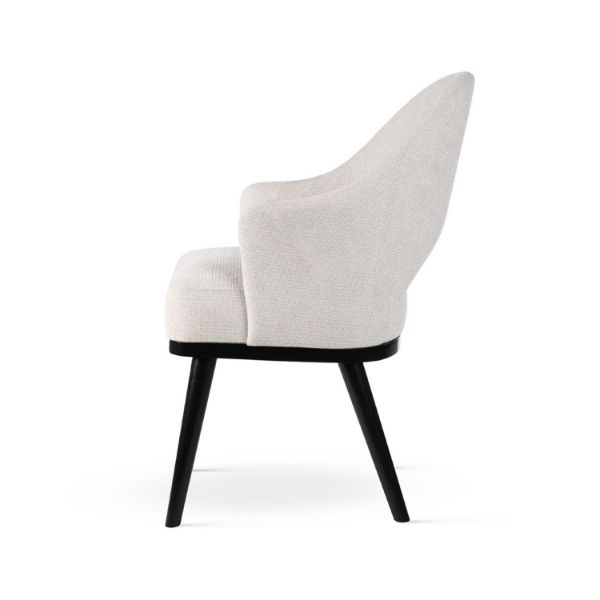 	Scaun tapitat cu brate bej/negru Goda Pro Supreme