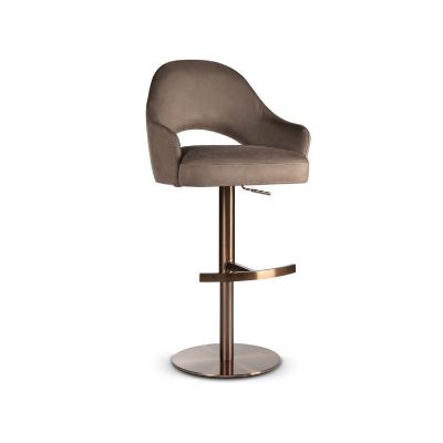 Scaun bar rotativ taupe/rose Goda Supreme Pump