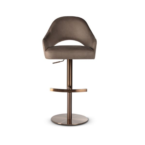 Scaun bar rotativ taupe/rose Goda Supreme Pump