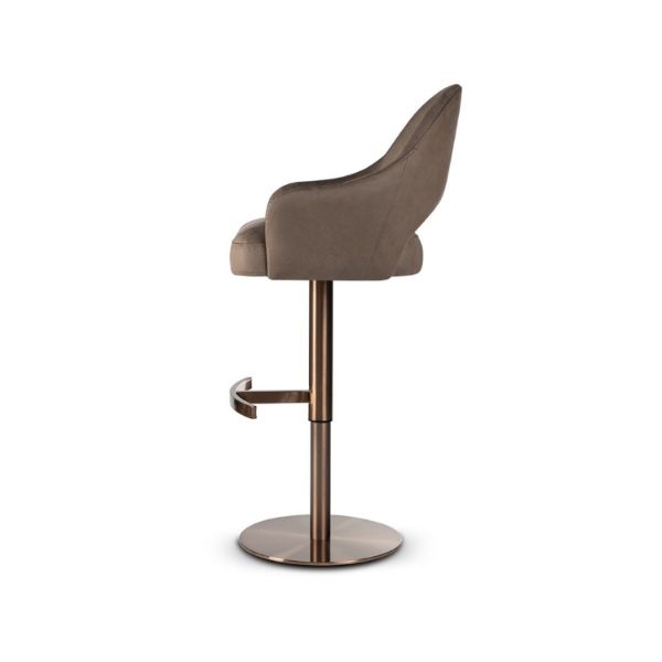 Scaun bar rotativ taupe/rose Goda Supreme Pump