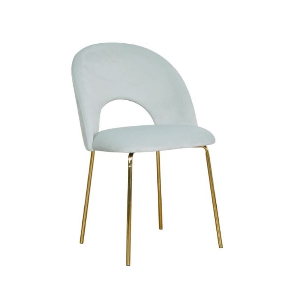 	Scaun tapitat gri deschis/auriu Abisso Original