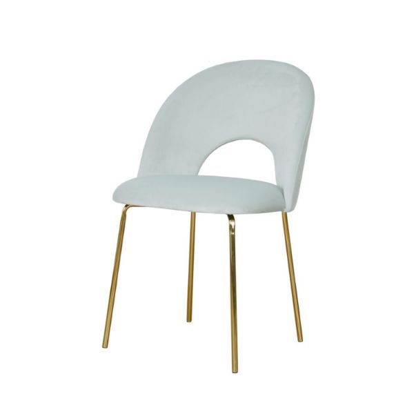 		Scaun tapitat gri deschis/auriu Abisso Original