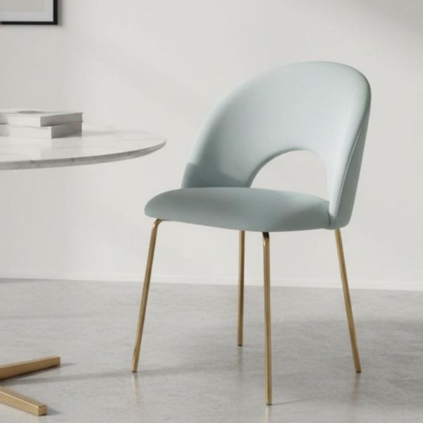 	Scaun tapitat gri deschis/auriu Abisso Original