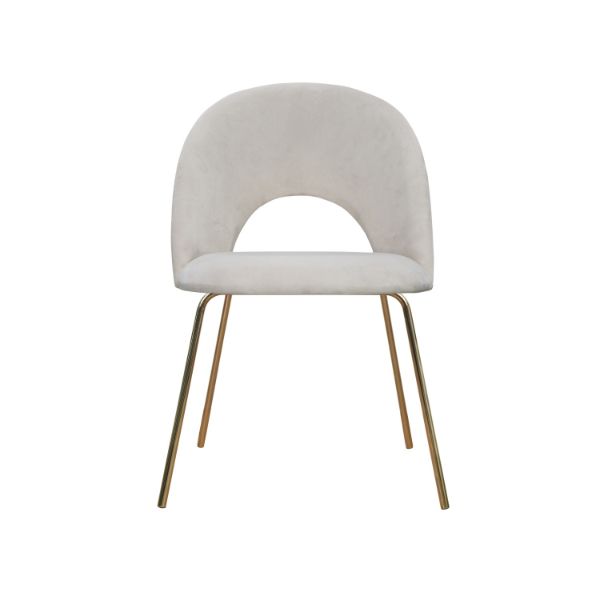 Scaun tapitat bej/auriu Abisso Ideal