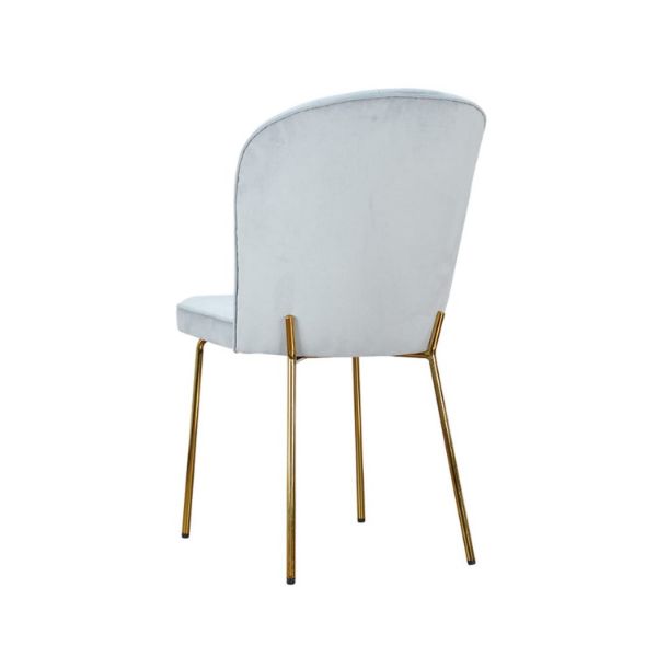 	Scaun tapitat gri deschis/auriu Matylda Original