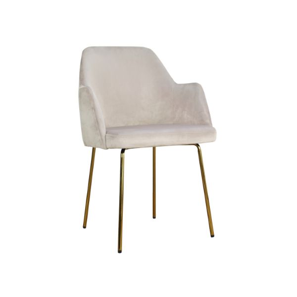 Scaun tapitat bej/auriu Caprice Original