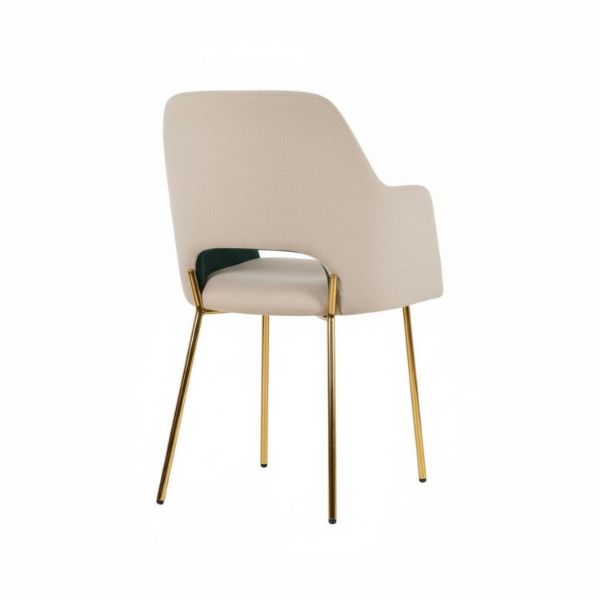 Scaun tapitat bej/auriu Caprice Original