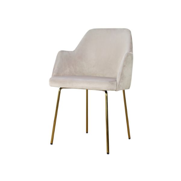 Scaun tapitat bej/auriu Caprice Original