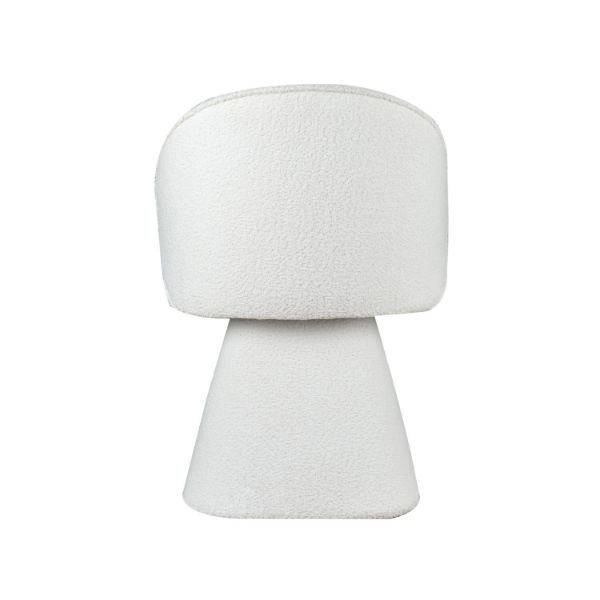 Scaun dining tapitat alb Altura Mils