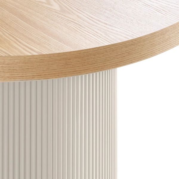 	Masa rotunda fixa 120 cm bej casmir/natur Solva